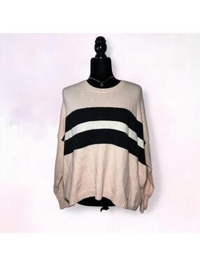 Hollister Oversized Stripe Sweater Indie Cozy Size XS